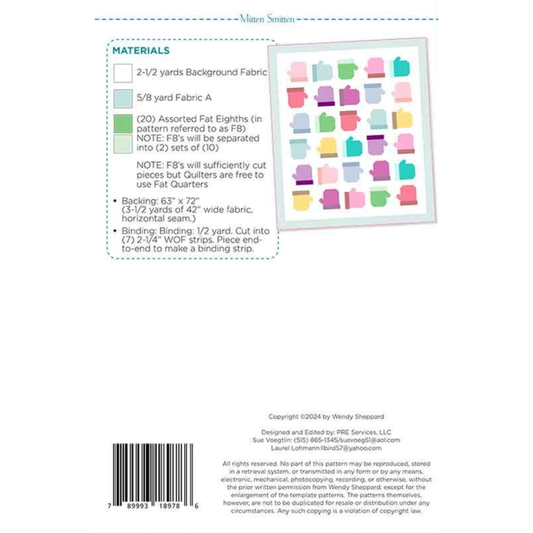 Wendy Sheppard ~ Mitten Smitten Quilt Pattern