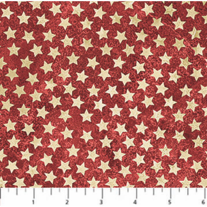 America 250 ~ Stars ~ 28375 24 Red-Beige