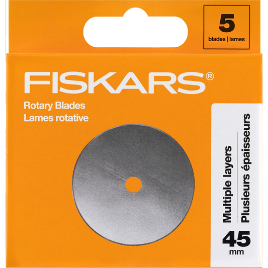 Fiskars 45mm Rotary Blades 5ct