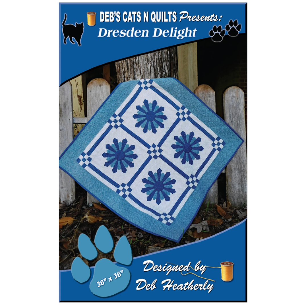 ﻿Deb's Cats N Quilts ~ Dresden Delight Quilt Pattern