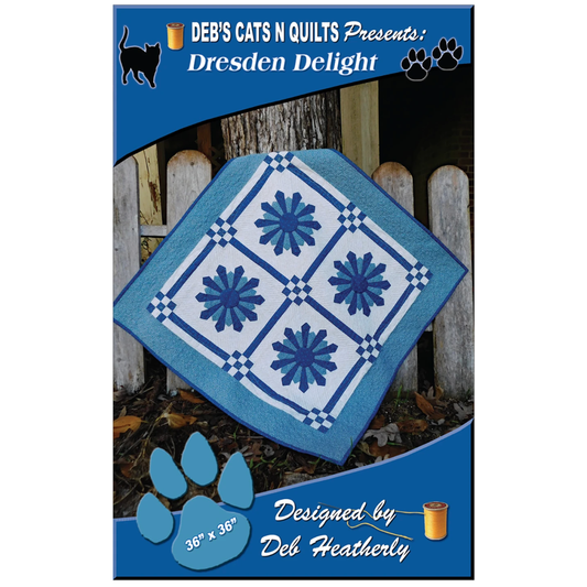 ﻿Deb's Cats N Quilts ~ Dresden Delight Quilt Pattern