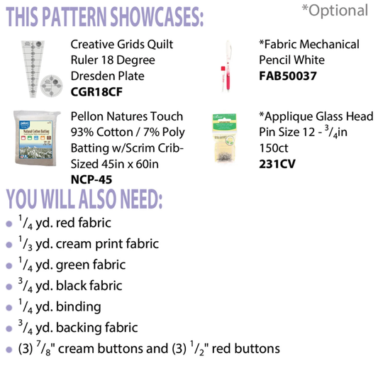 ﻿Cut Loose Press ~ Twisted Peppermint Quilt Pattern