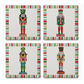"Holiday Nutcrackers" 4 Pack Assorted Image Coaster Set