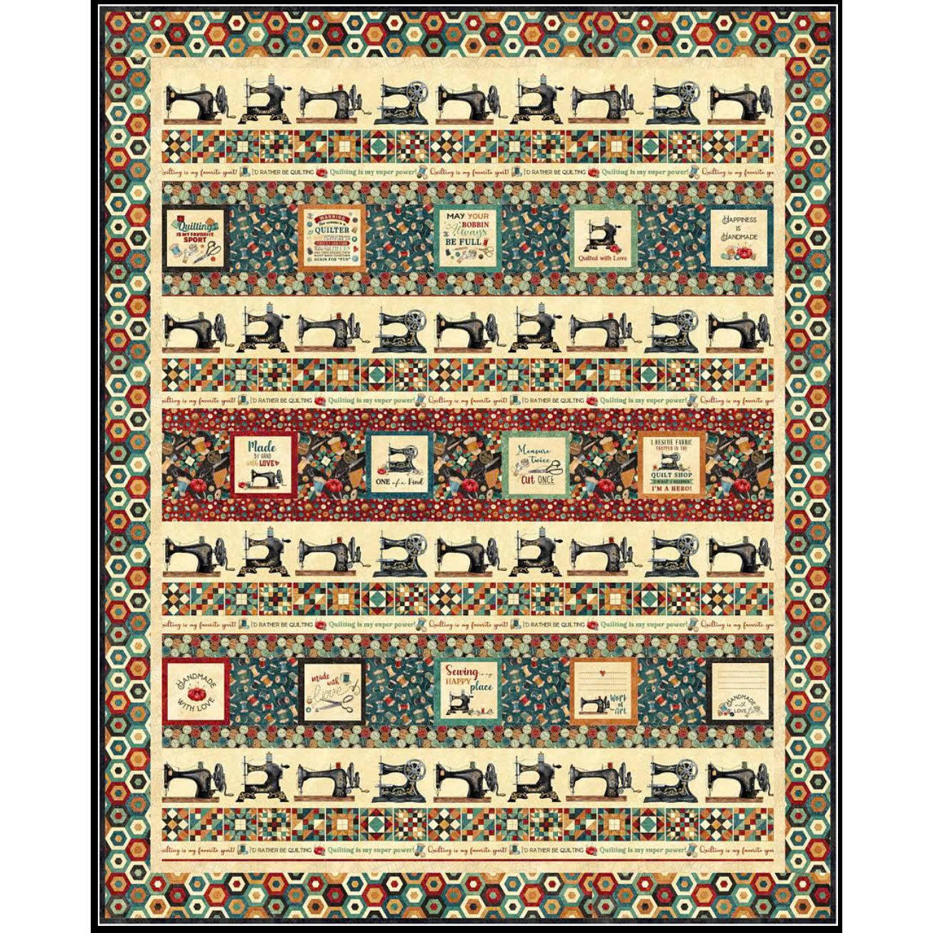 Tourmaline & Thyme Quilts ~ Stitching Stripes Quilt Pattern