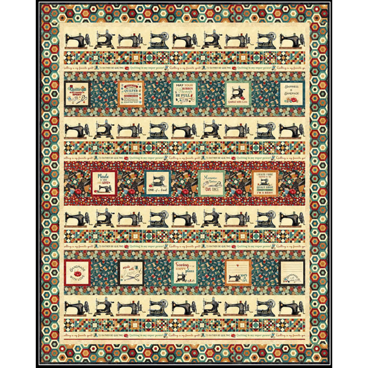 Tourmaline & Thyme Quilts ~ Stitching Stripes Quilt Pattern