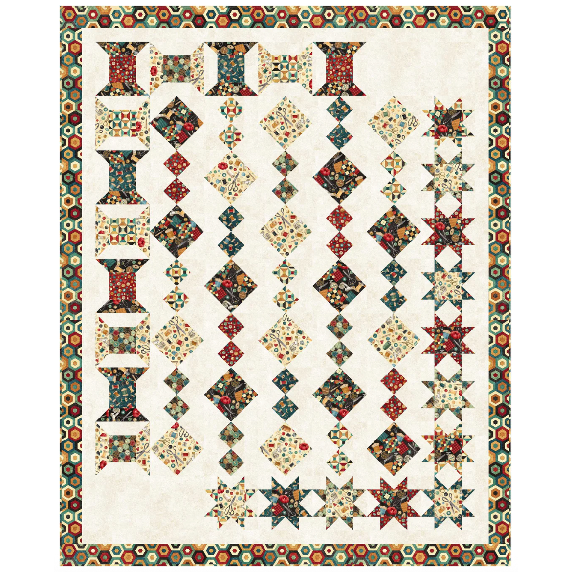 Ladeebug Design ~ My Stitchin' Box Quilt Pattern