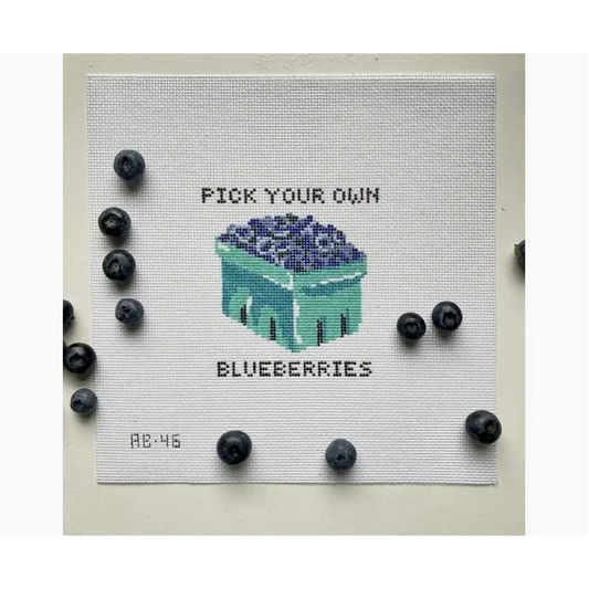 Alice & Blue Needlepoint | Pick Your Own Blueberries