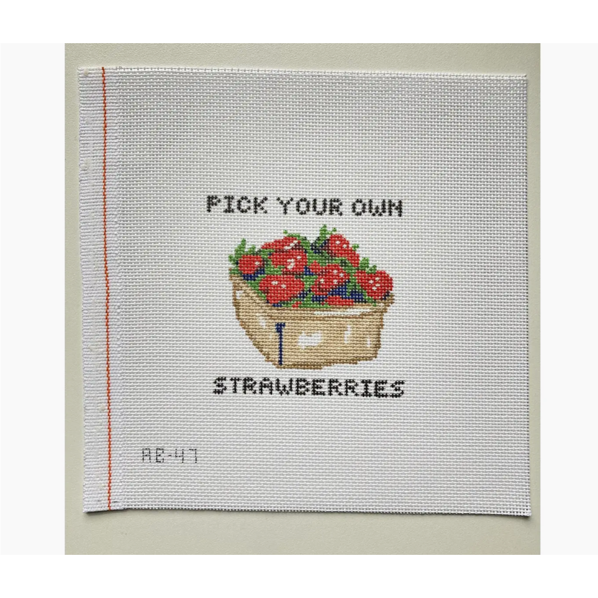 Alice & Blue Needlepoint | Pick Your Own Strawberries