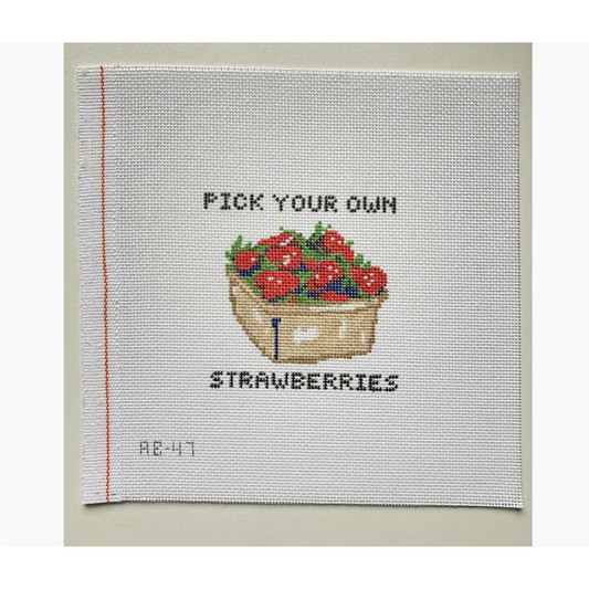 Alice & Blue Needlepoint | Pick Your Own Strawberries
