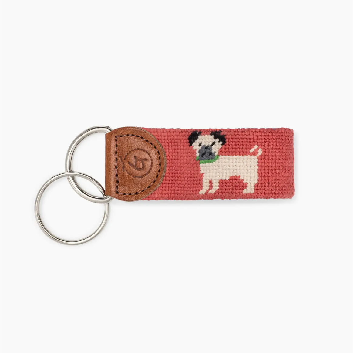 Needlepoint Keychain | Pug