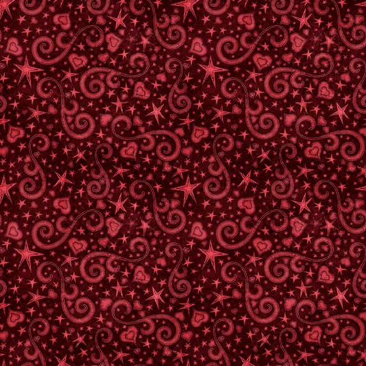 Hearts & Hugs ~ Hearts & Scroll ~ 31651 M Garnet