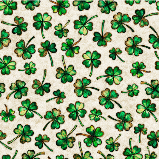 Spirit of Ireland ~ Shamrocks ~ 31654 E Tan