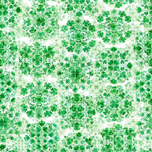 Spirit of Ireland ~ Shamrock Clusters ~ 31655 Z White