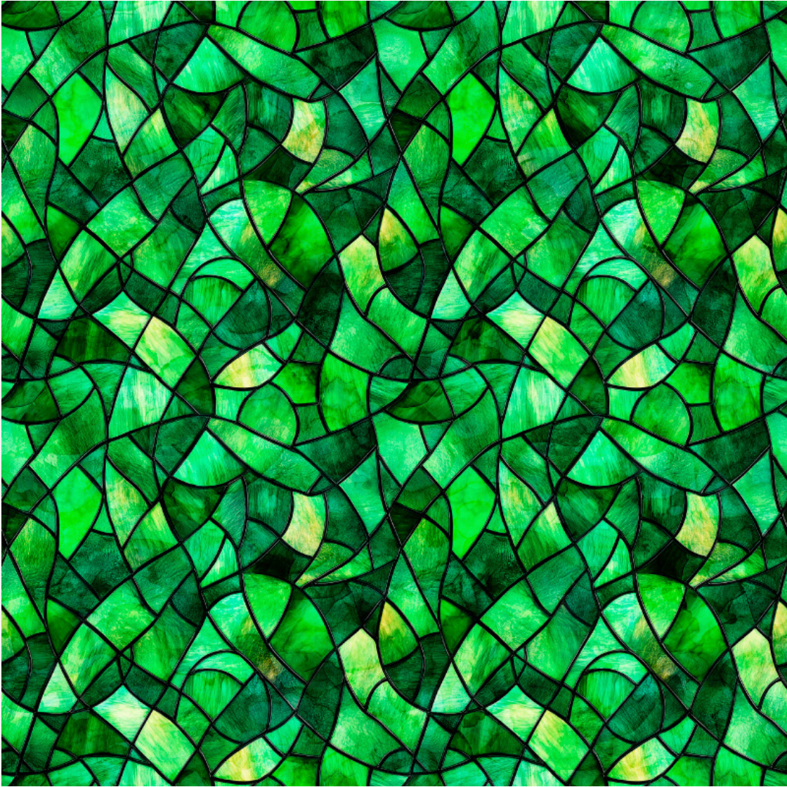 Spirit of Ireland ~ Stained Glass ~ 31657 G Kelly Green