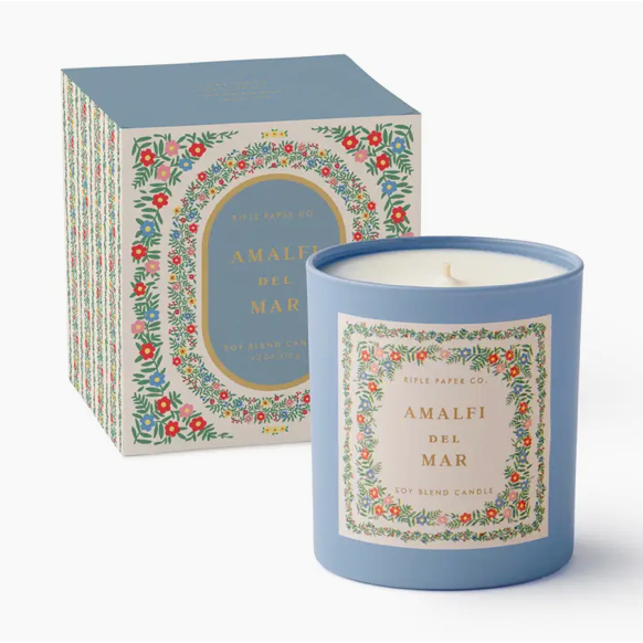 Rosette Amalfi Del Mar 9 oz Glass Candle