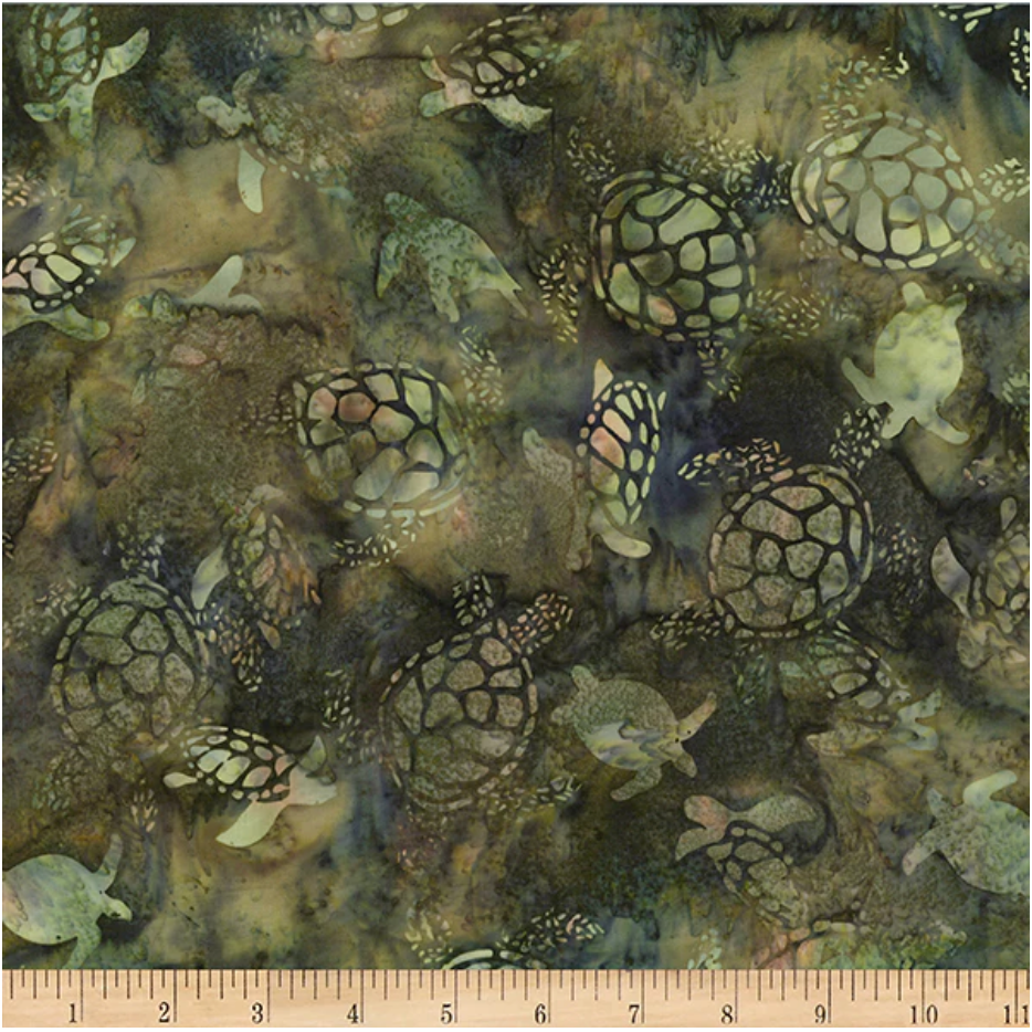 Bali Batik ~ Under the Sea ~ W2602 279 Crocodile