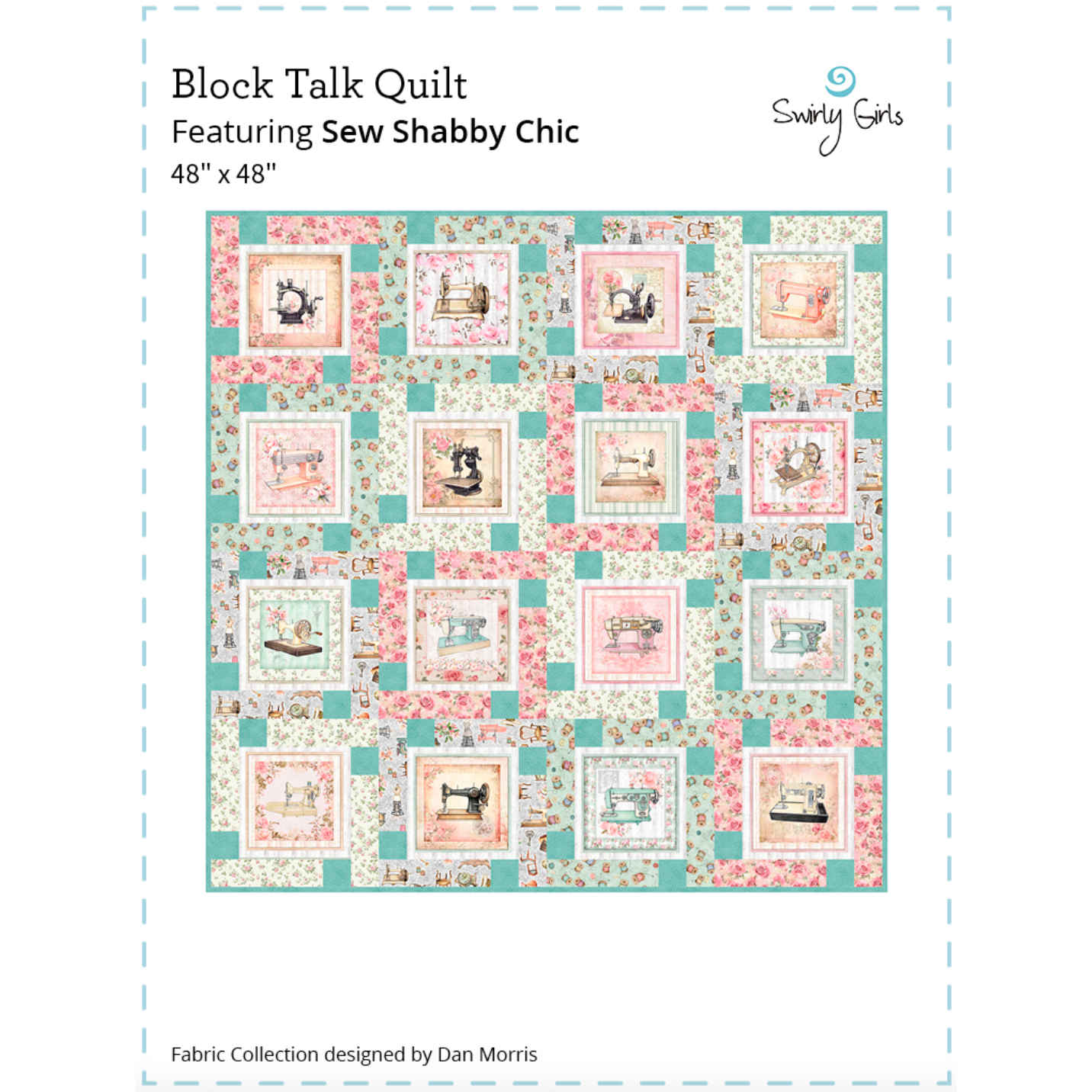 Talking Block Pattern Swirly Girls ~ Block Talk Quilt Kit – Hobby House Needleworks