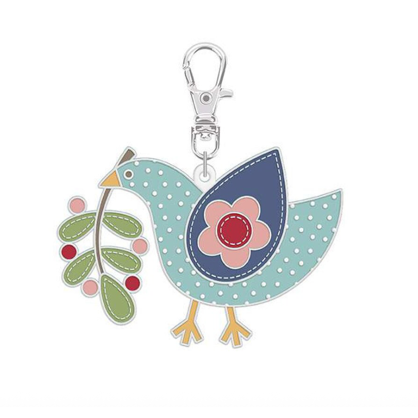 Lori Holt Enamel Happy Charm™ Bluebird