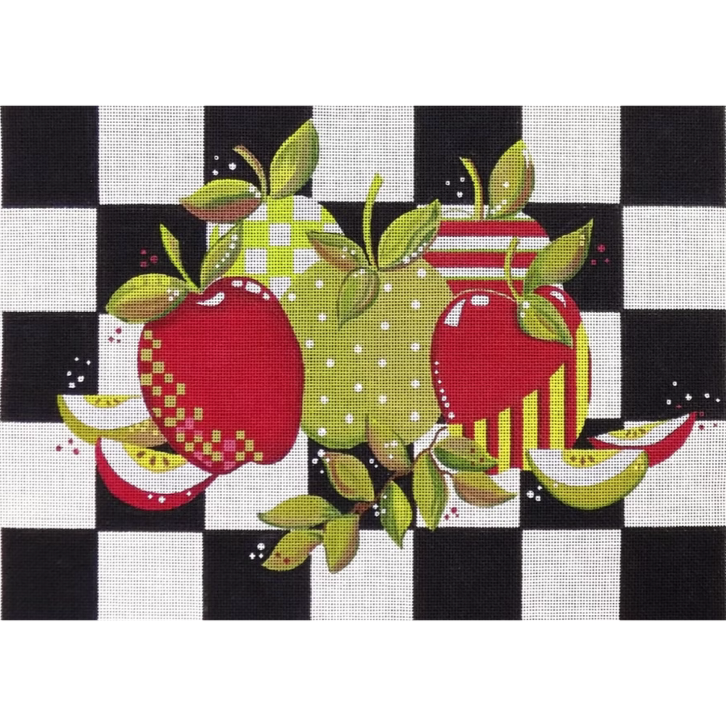 Love You More Needlepoint | Apples