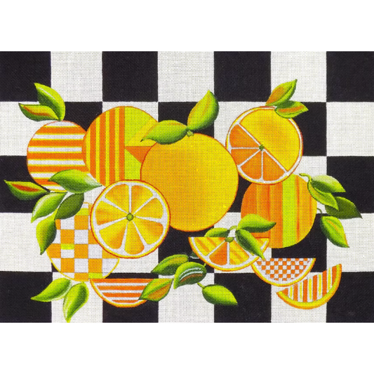 Love You More Needlepoint | Oranges