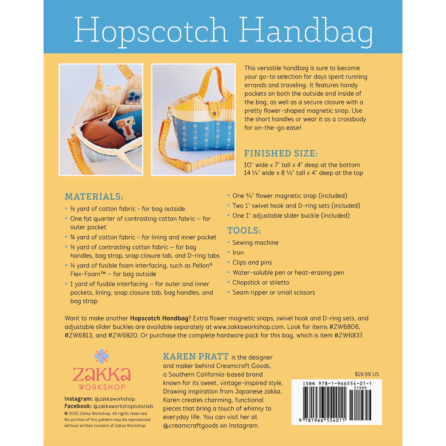Zakka Workshop | Hopscotch Handbag Kit