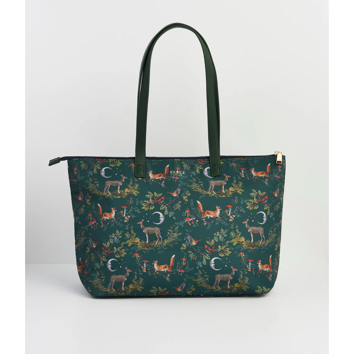 Fable England | Into the Woods Large Green Grab Tote