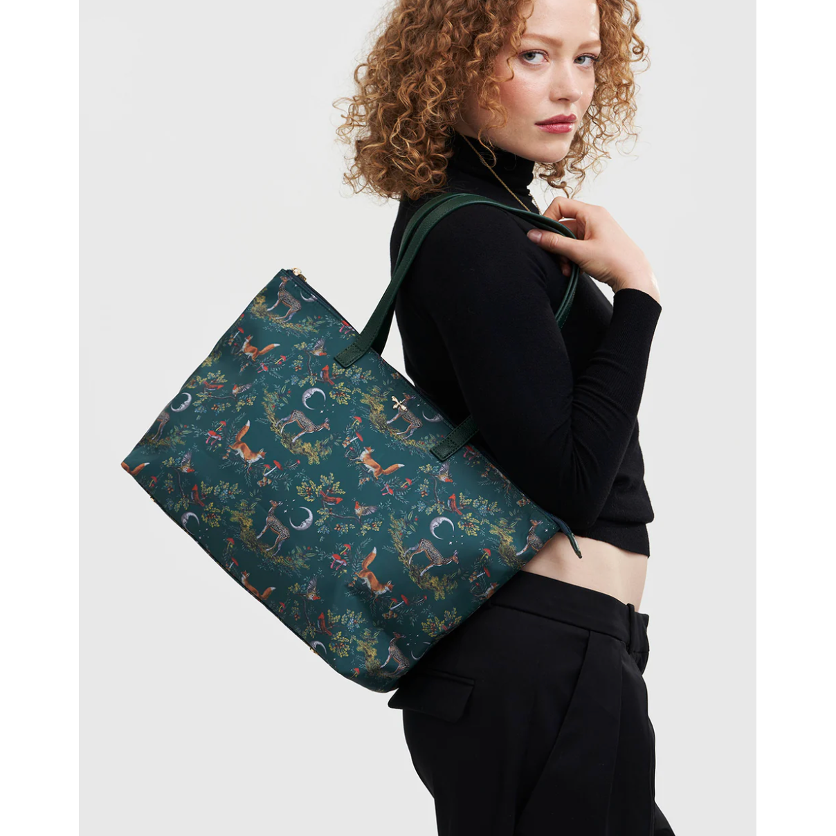 Fable England | Into the Woods Large Green Grab Tote