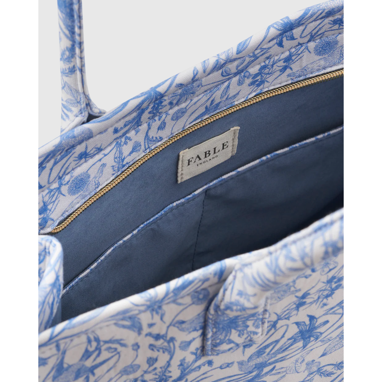 Fable England | Bunny Blues Structured Tote