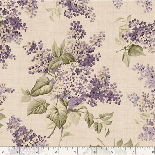 Lavender & Lace ~ Tossed Foral ~ R521505D  BEIGE