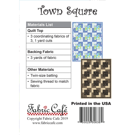 Fabric Cafe ~ Town Square Quilt Pattern