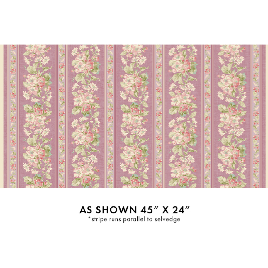 Beloved ~ Apple Blossom Stripe ~ 16650-20 Washed Rose