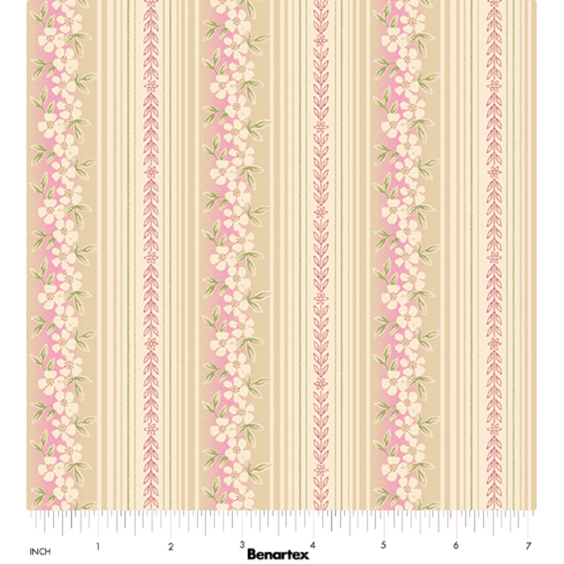 Beloved ~ Hampton Stripe ~ 16652-21 Rose/Natural