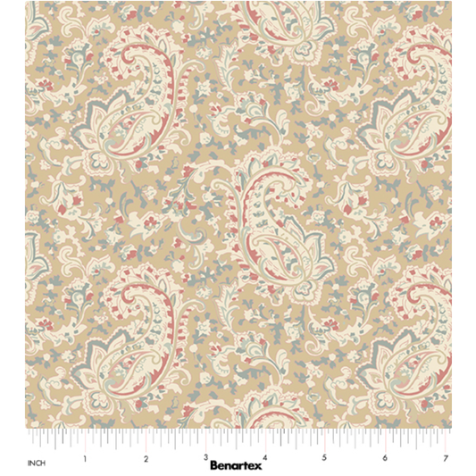 Beloved ~ Prague Paisley ~ 16654-70 Natural