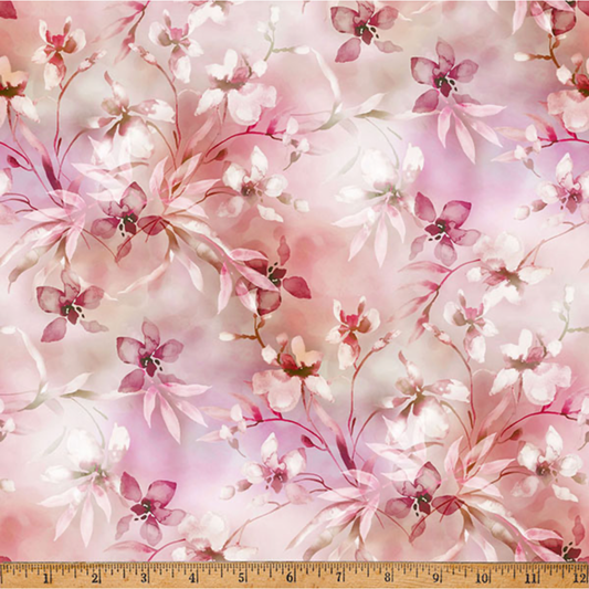 Blush Garden ~ W5499-374 Light Camelia