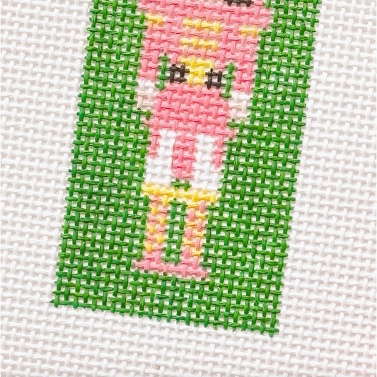 Cotswold Co Designs | Hand Painted Nutcracker 3” Needlepoint Canvas