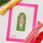 Cotswold Co Designs | Hand Painted Nutcracker 3” Needlepoint Canvas