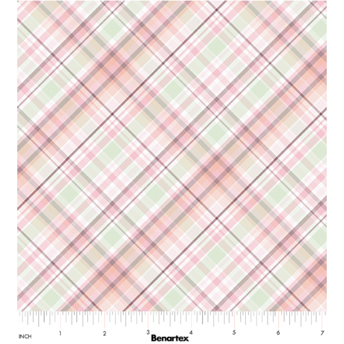 Sweet Meadow ~ Garden Plaid ~ 15044 43 Sage/Peach