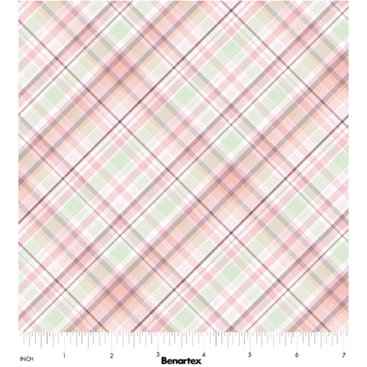 Sweet Meadow ~ Garden Plaid ~ 15044 43 Sage/Peach