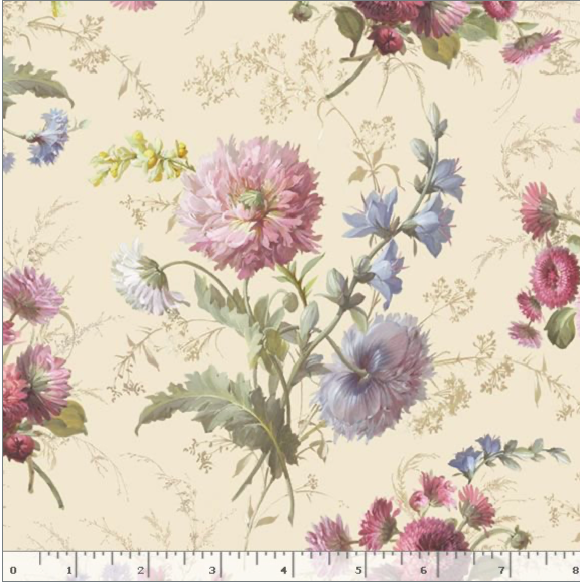 Wild Flowers ~ Wild Garden ~ R651624D CREAM
