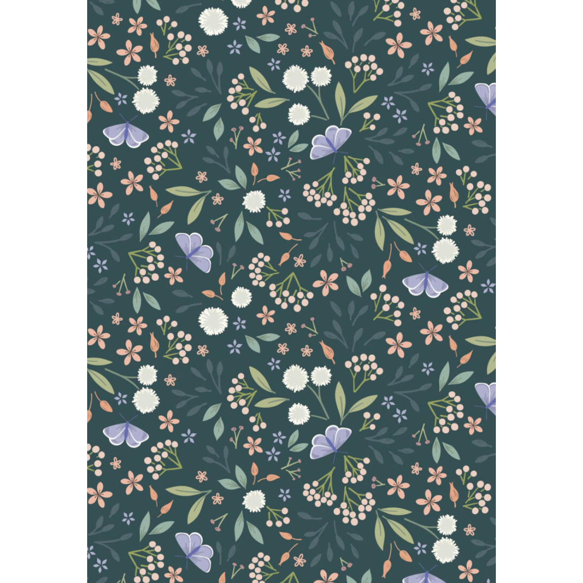 Sky Garden ~ Floral Odyssey ~ CC57.3 Deep Teal