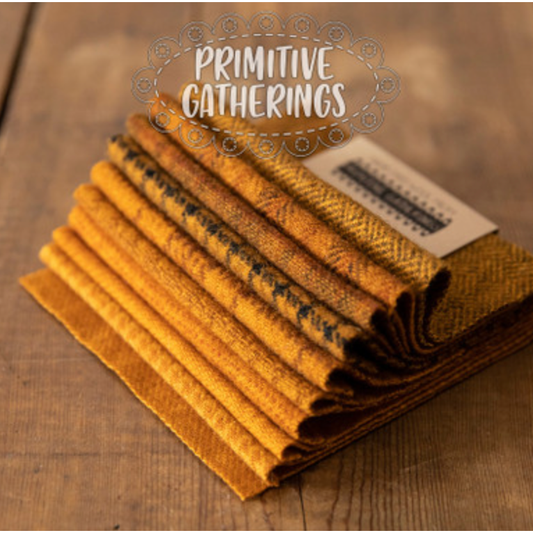 Primitive Gatherings Wool Charms ~ Squash Blossom