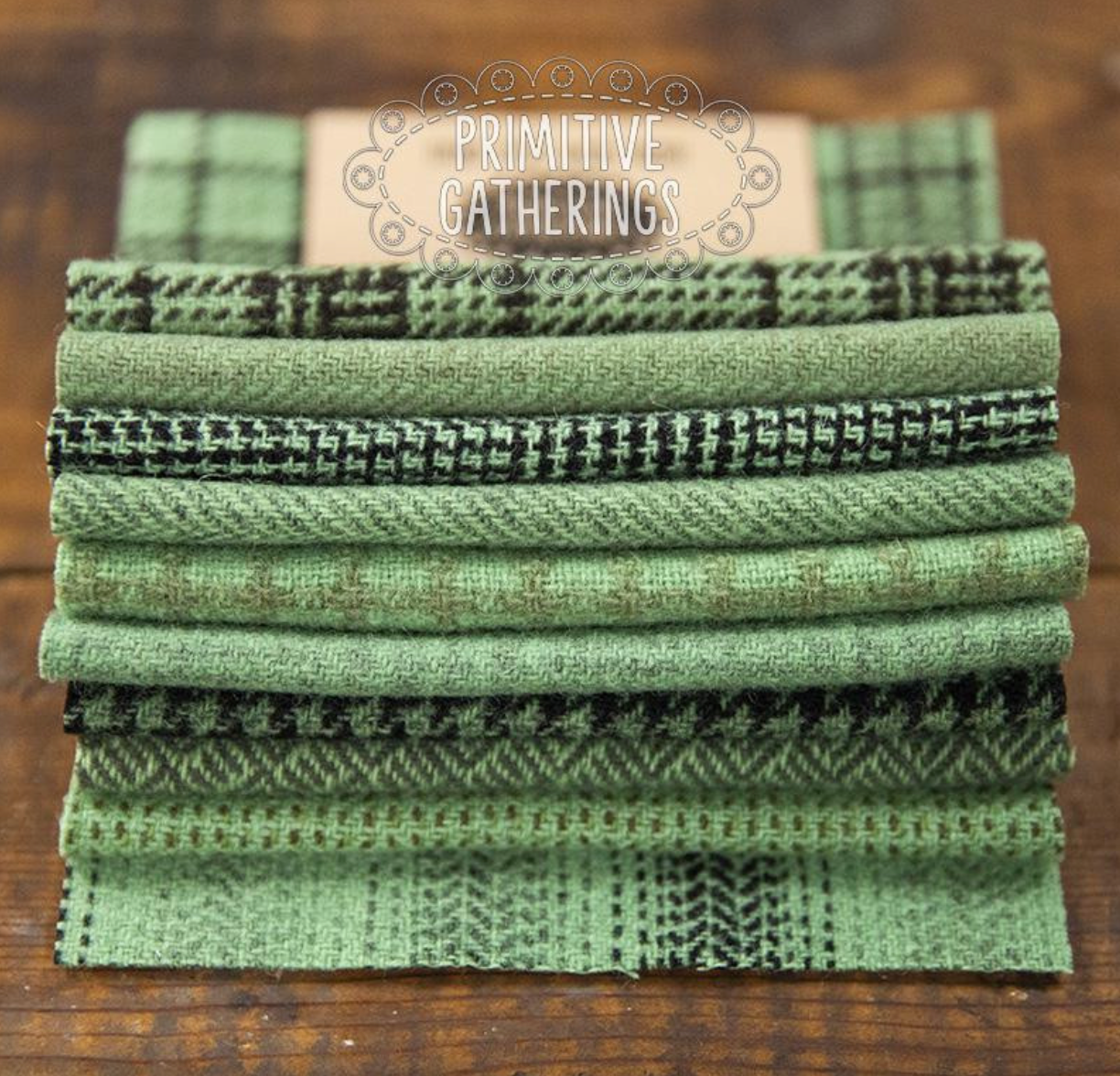 Primitive Gatherings Wool Charms ~ Green Bay