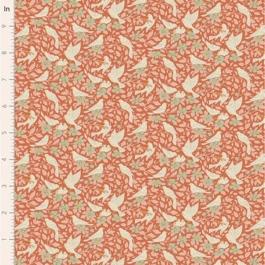 Tilda ~ Songbird ~ Ava TIL100644 Coral