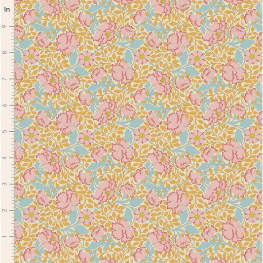 Tilda ~ Songbird ~ Flora TIL100658 Mustard