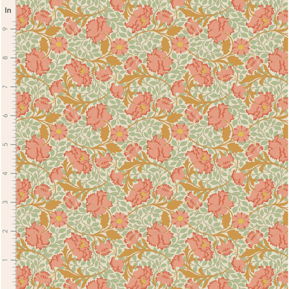 Tilda ~ Songbird ~ Flora TIL100641 Coral