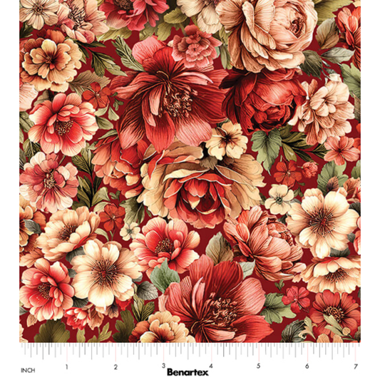Cupid's Arrow ~ Romanic Floral ~ 15106 10 Red Velvet