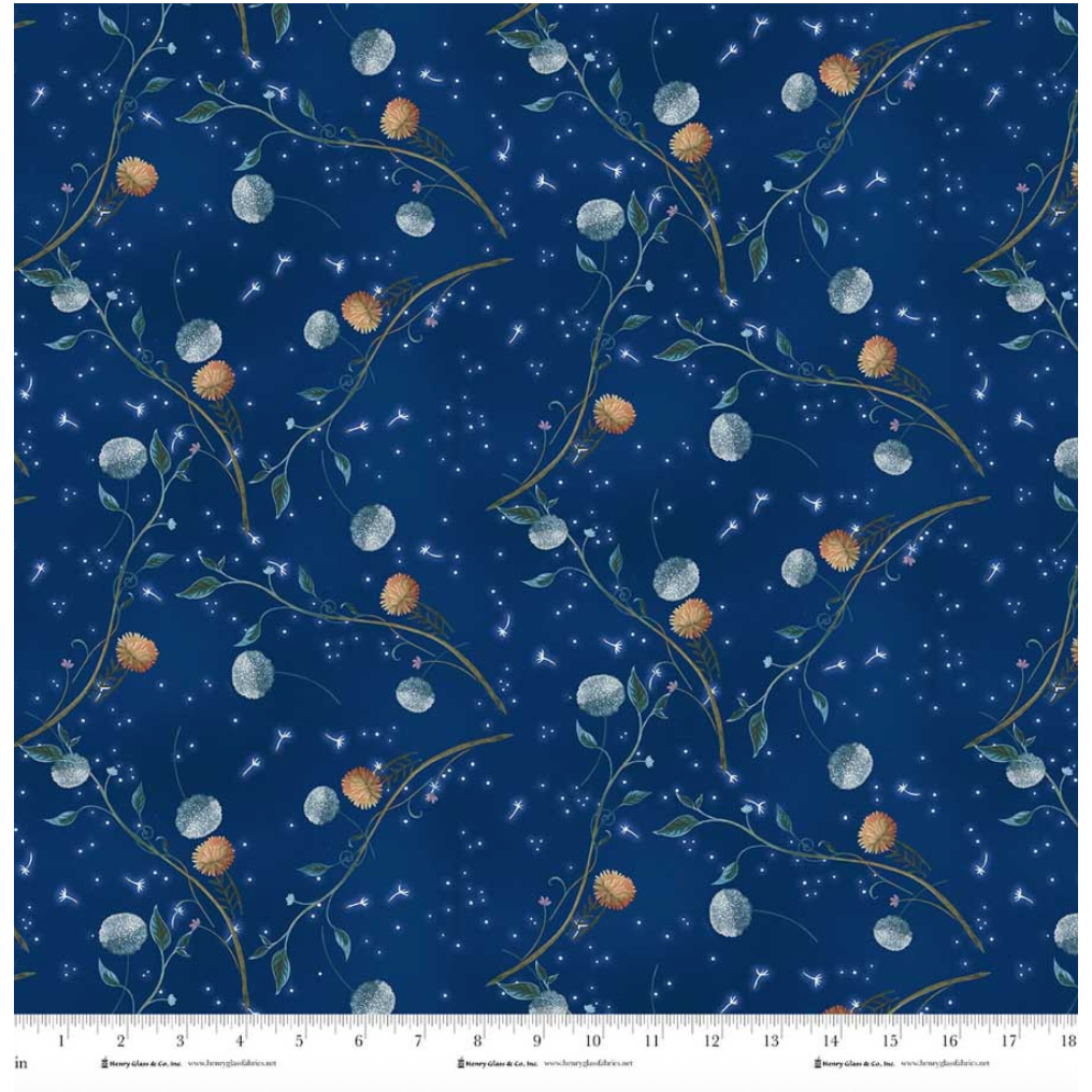 Serenade ~ Dandelions ~ 2147-77 Midnight Blue