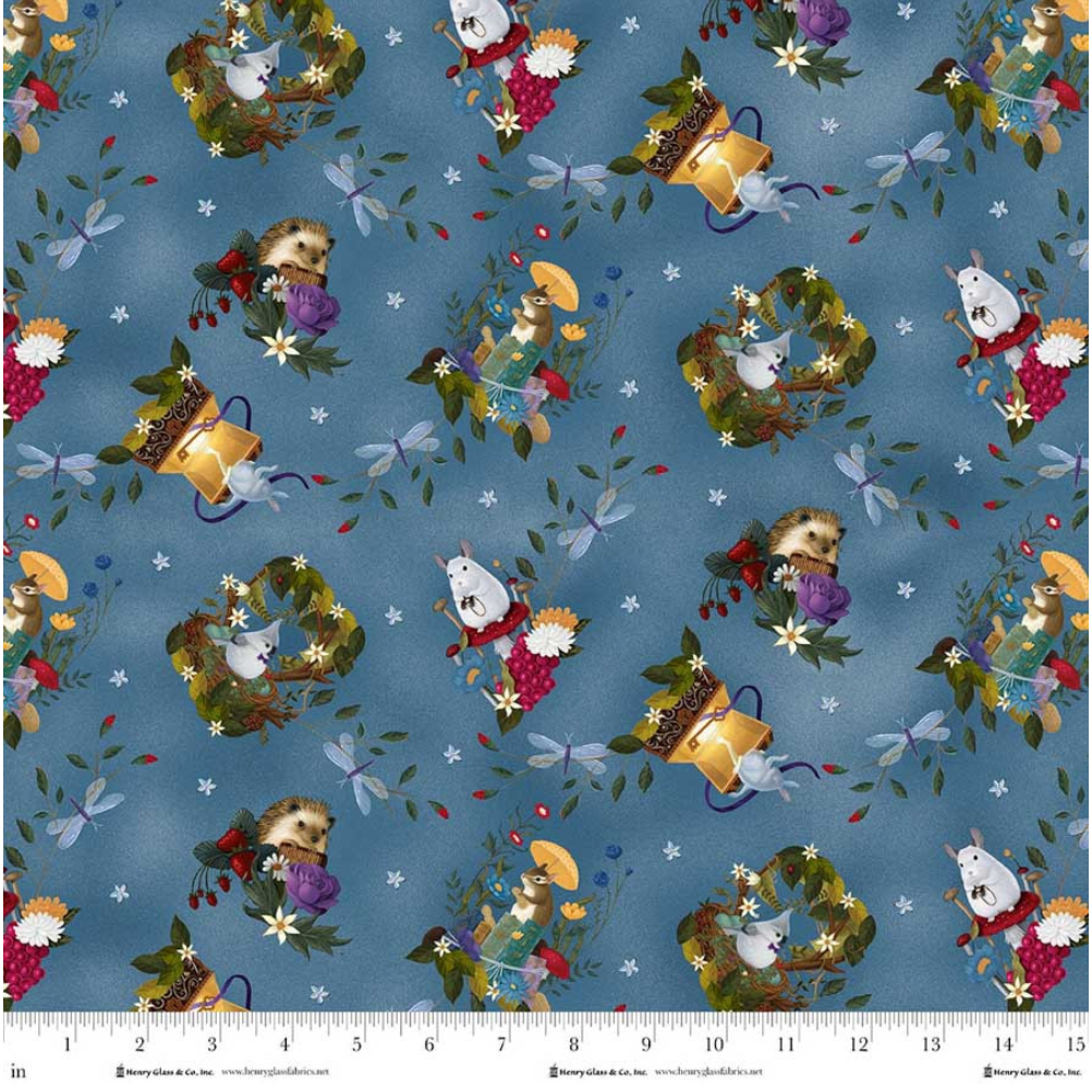 Serenade ~ Tossed Characters ~ 2149-17 Mist Blue