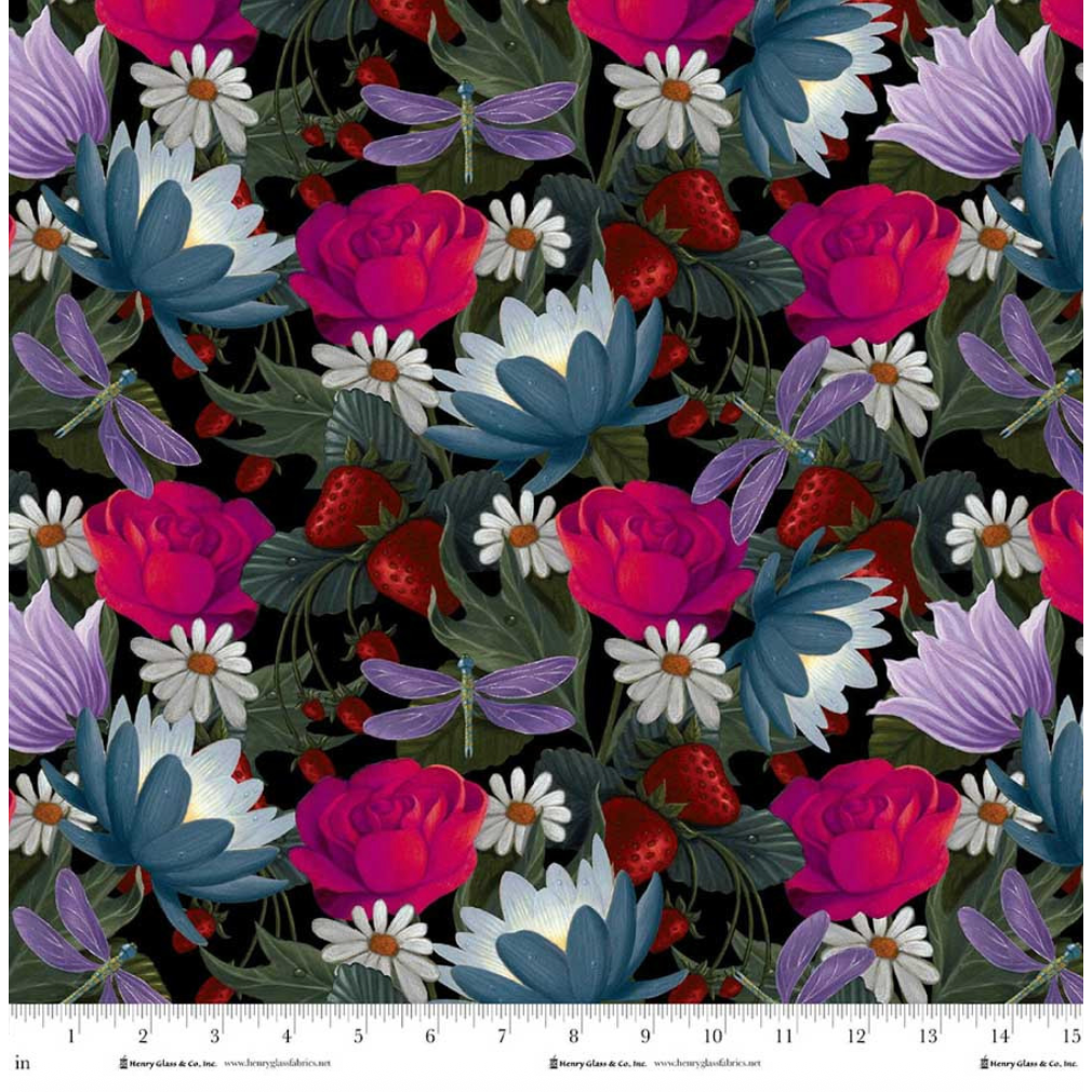 Serenade ~ Floral ~ 2150-99 Black