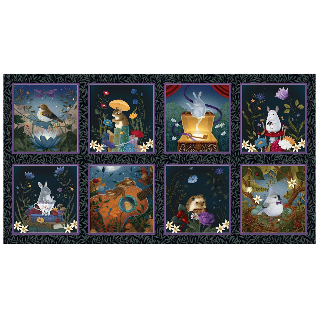 Serenade ~ Block Panel ~ 2153B-78 Navy